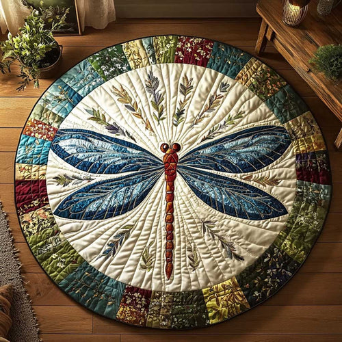 Dragonfly Whispers WN2703013CL Quilted Round Mat