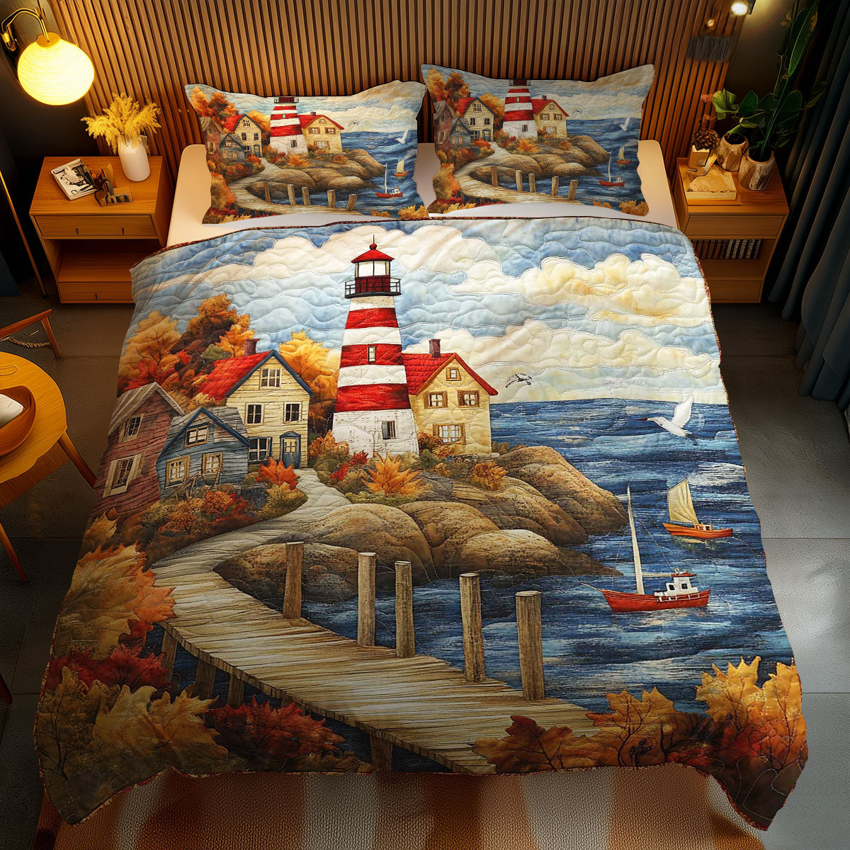 Harbor Lighthouse WN0502074CL Duvet Cover Set