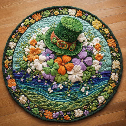 Lucky Shamrock Dance WN2904081CL Quilted Round Mat