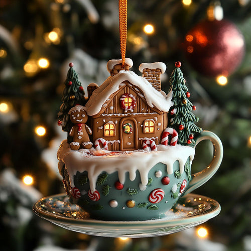 Cozy Cup House WN2911016CL Christmas Ornament