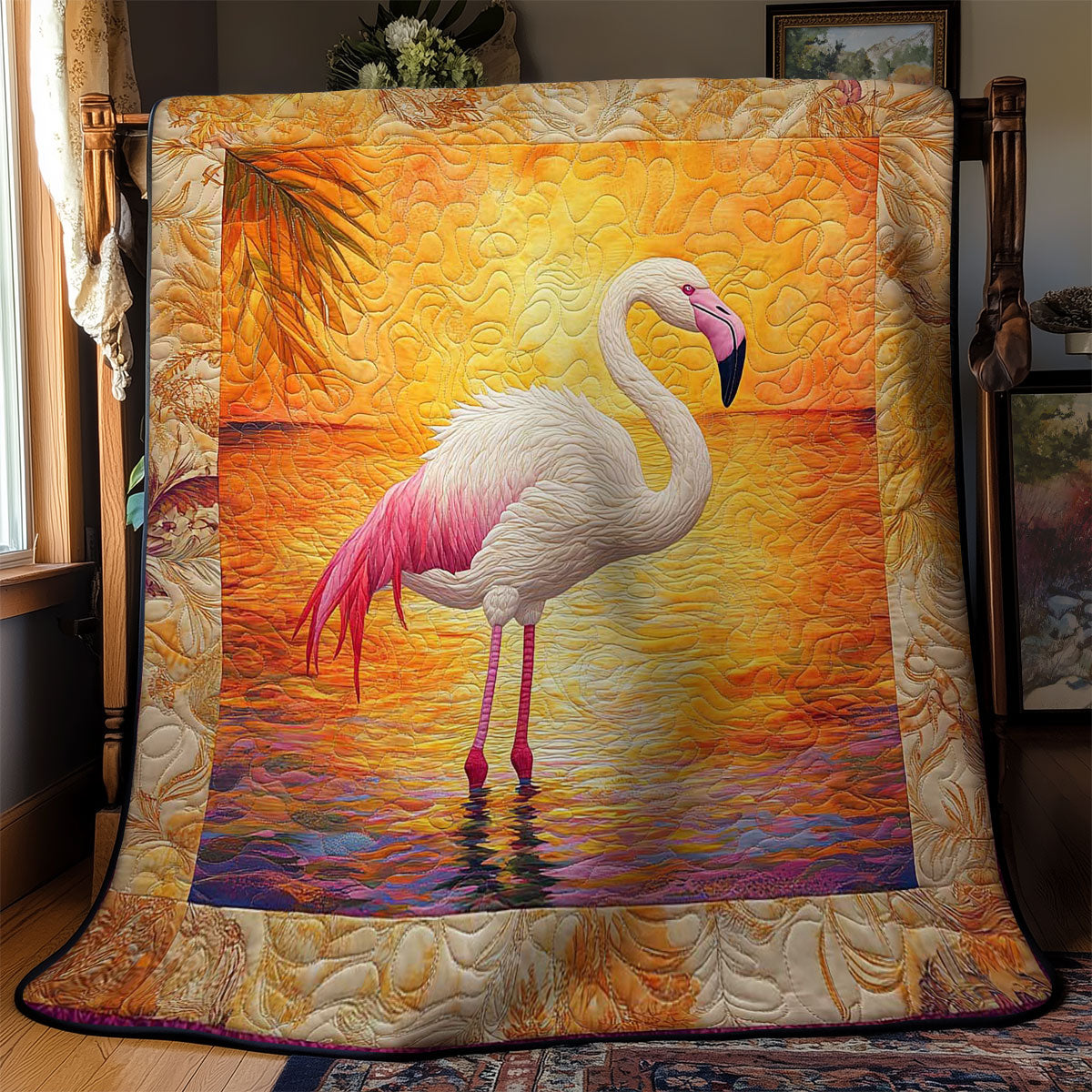 Golden Flamingo WN1102018CL Quilt