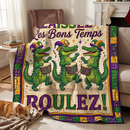 Mardi Gras Gator Party WN1504010CL Quilt