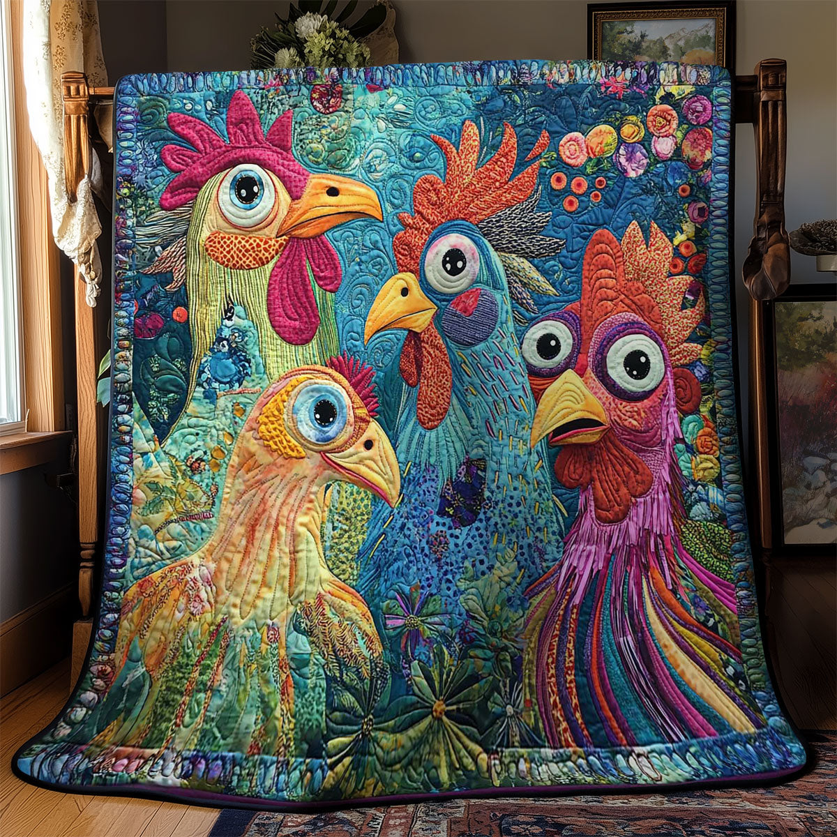 Goofy Chicken WN0403002CL Quilt