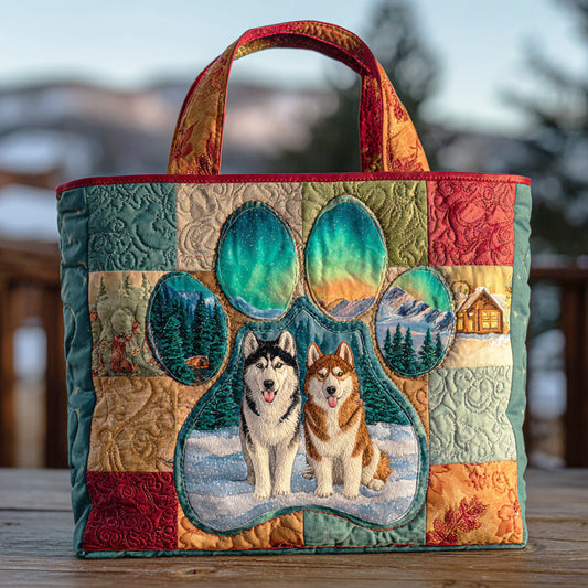 Aurora Paw CW0611034CL Quilted Tote Bag