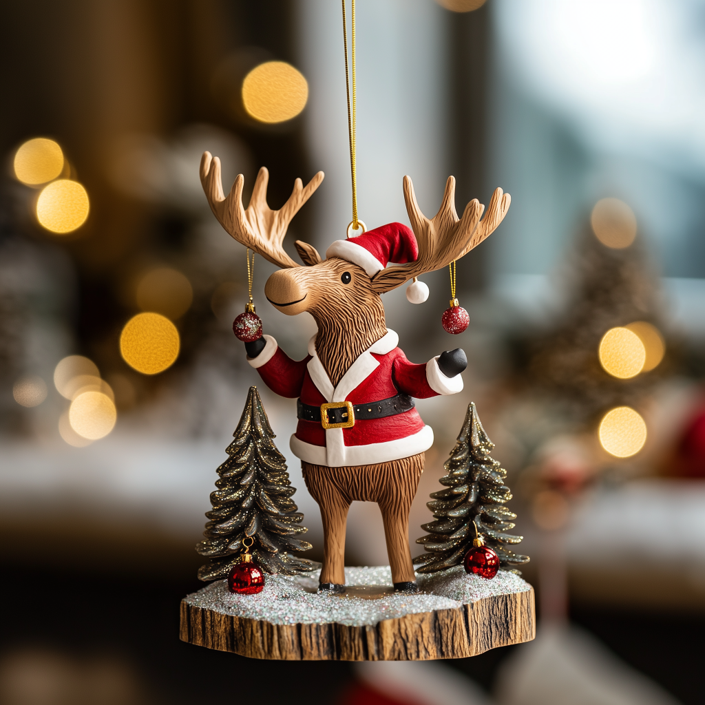 Moose Christmas Tree LT2210008CL Christmas Ornament