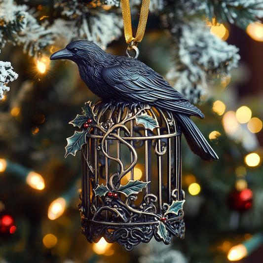 Crescent Raven CP2711015CL Christmas Ornament