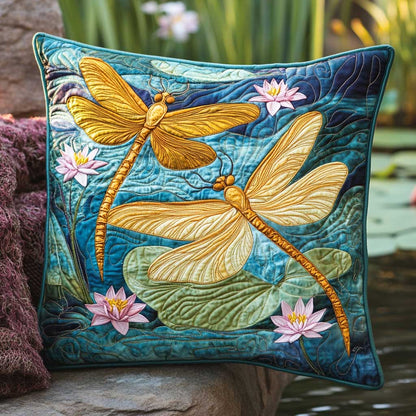 Vintage Lotus Dragonfly WP2502081CL Quilt Pillow Case