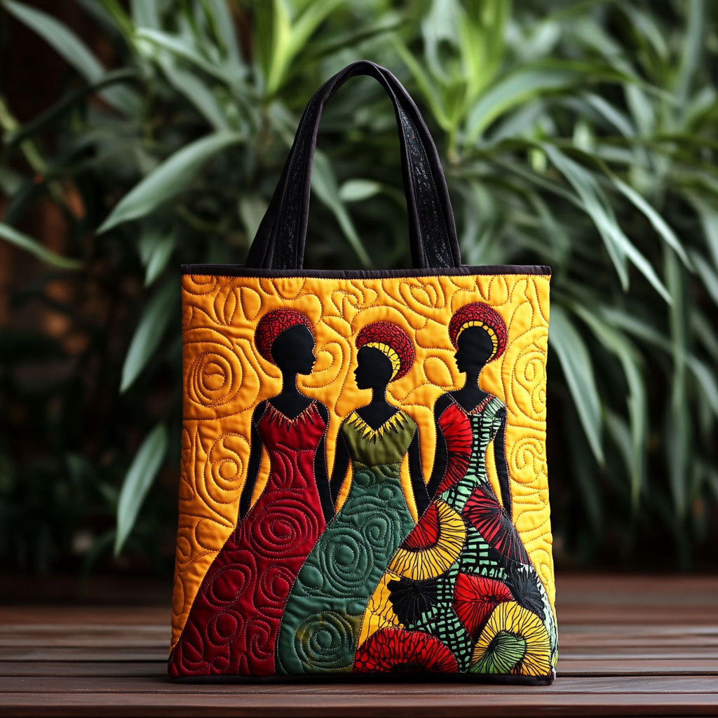 Strong African Woman WN2410058CL Quilted Tote Bag