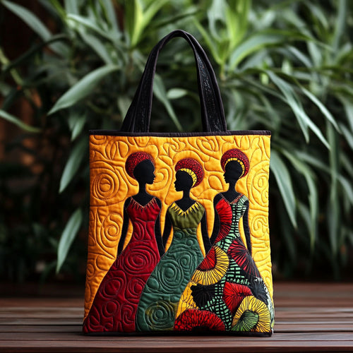 Strong African Woman WN2410058CL Quilted Tote Bag