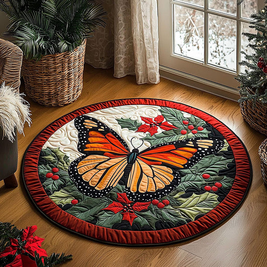 Holly Monarch QA0212032CL Quilted Round Mat