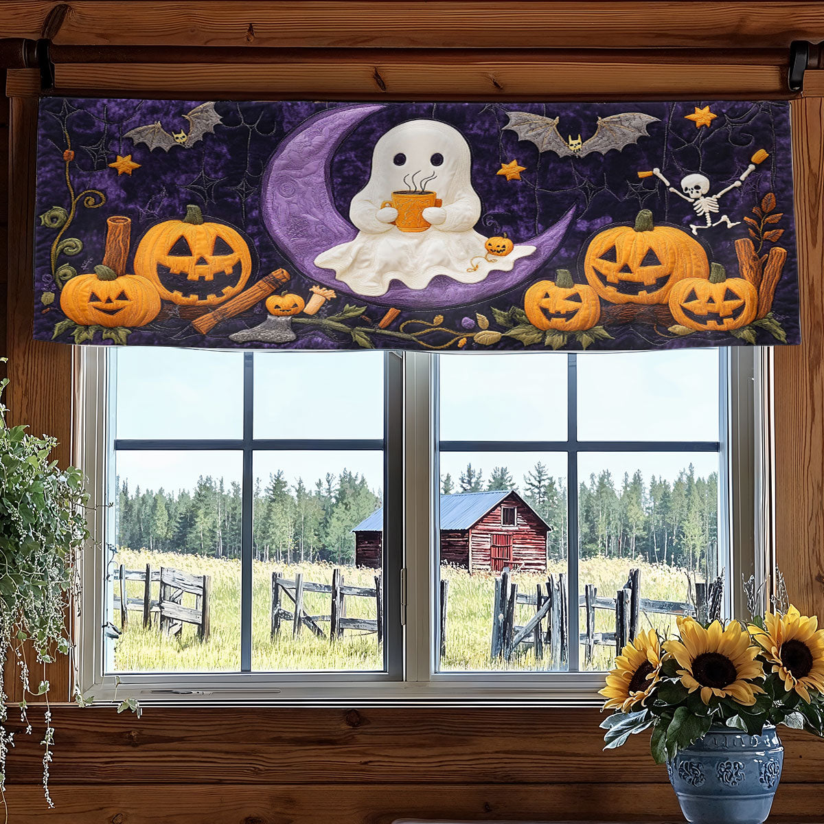 Little Ghost's Haven WN2507046CL Quilted Valance
