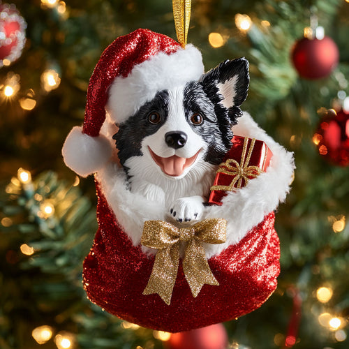 Holiday Collie CP0312063CL Christmas Ornament