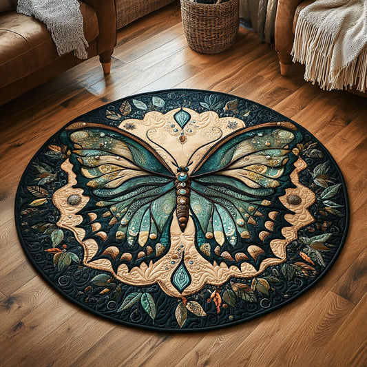 Ethereal Butterfly KL1612030CL Quilted Round Mat