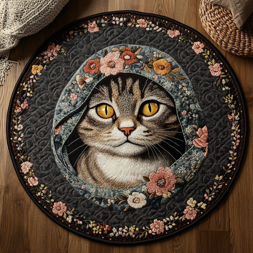 Cat Charms WN0506003CL Quilted Round Mat