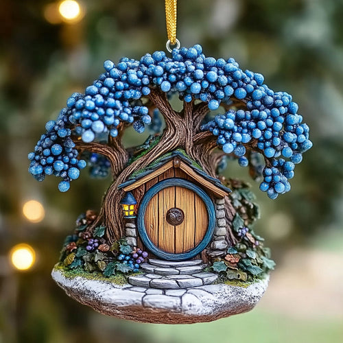 Tree House Magic Cabin WN0412069CL Christmas Ornament