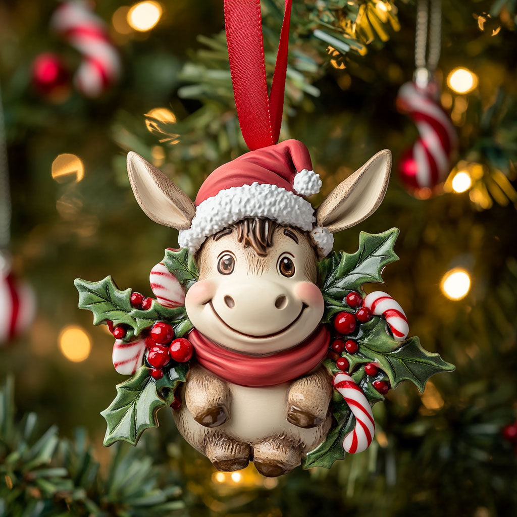 Donkey Christmas Charm WN1111016CL Christmas Ornament