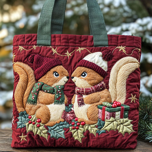 Nutty Charm CP0111050CL Quilted Tote Bag