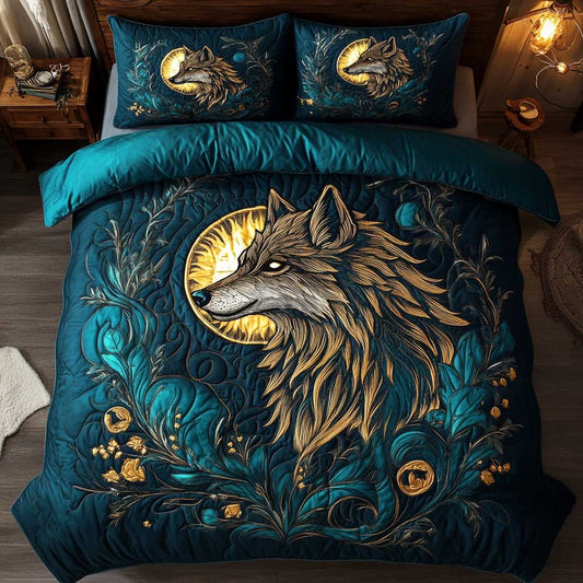 Full Moon Wolf WP2001087CL Duvet Cover Set