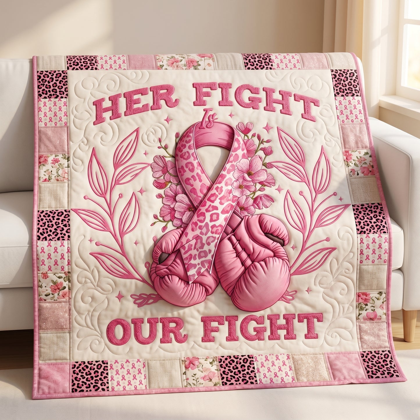 Her Fight Is Out Fight XR2904002CL Quilt
