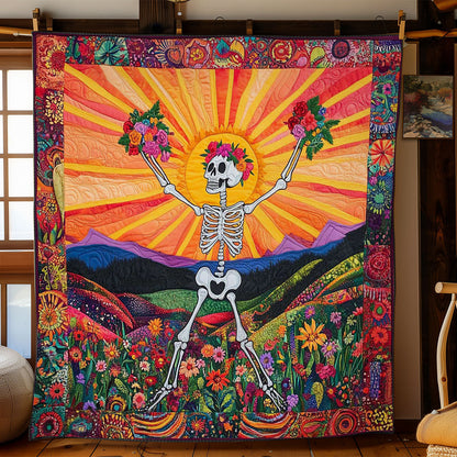 Flower Power Skeleton WN1003068CL Quilt