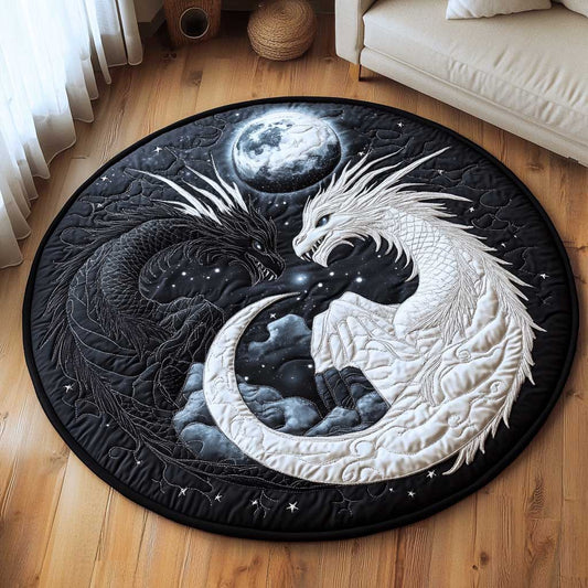 Celestial Dragons WN1703020CL Quilted Round Mat