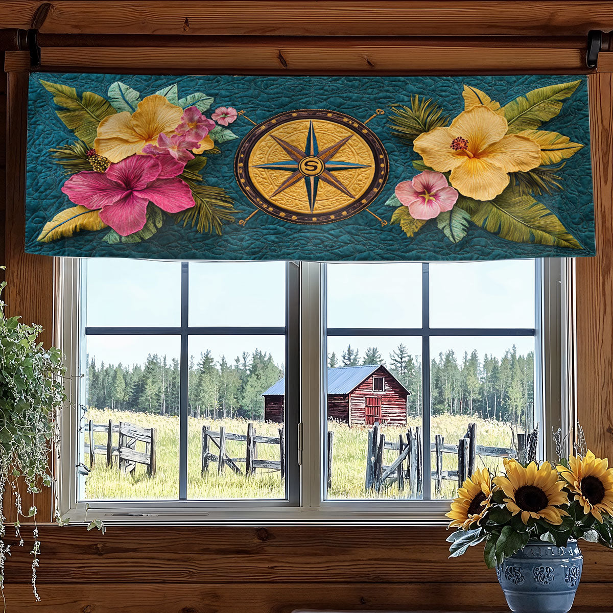 Compass Serenity WN0207028CL Quilted Valance