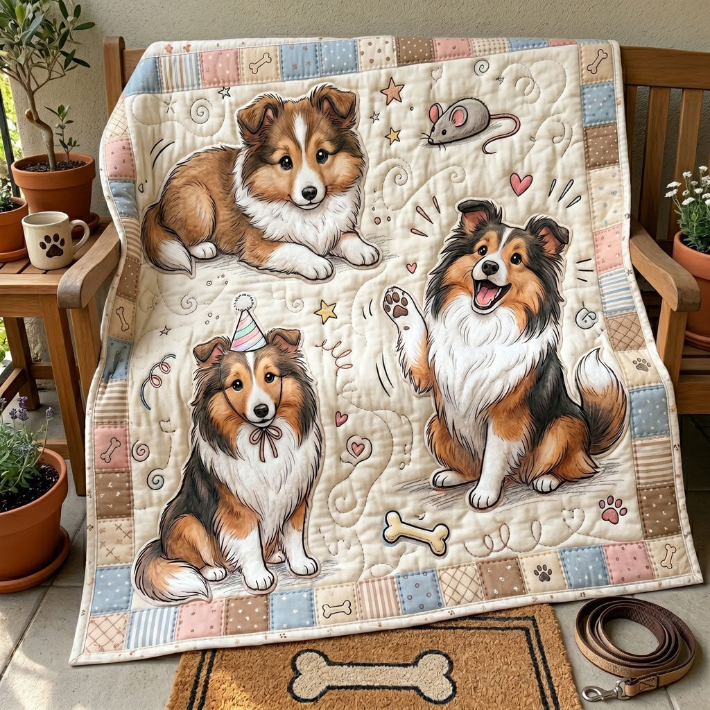 Sweet Sheltie Moments WN2805014CL Quilt