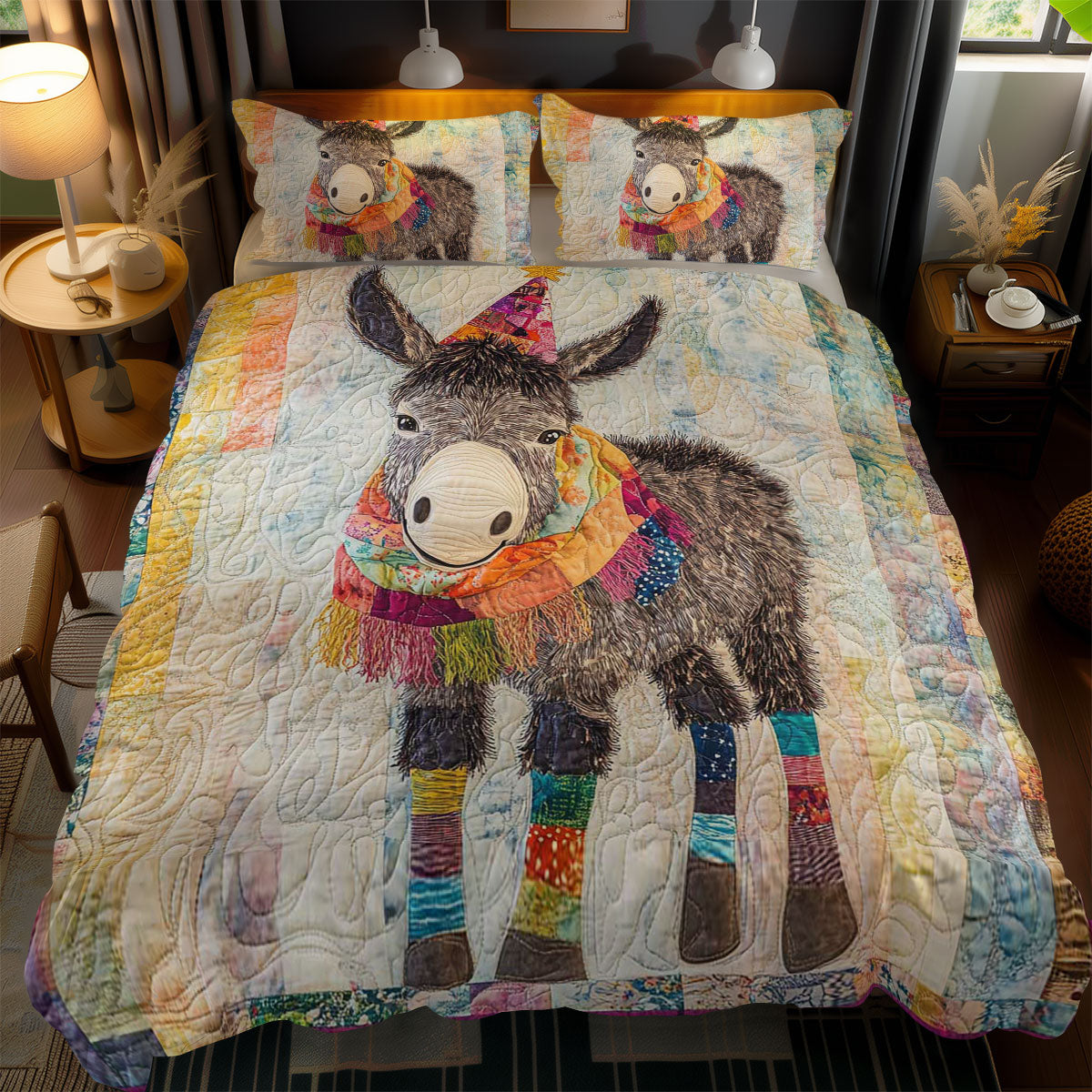 Whimsical Donkey WN1303212CL Duvet Cover Set