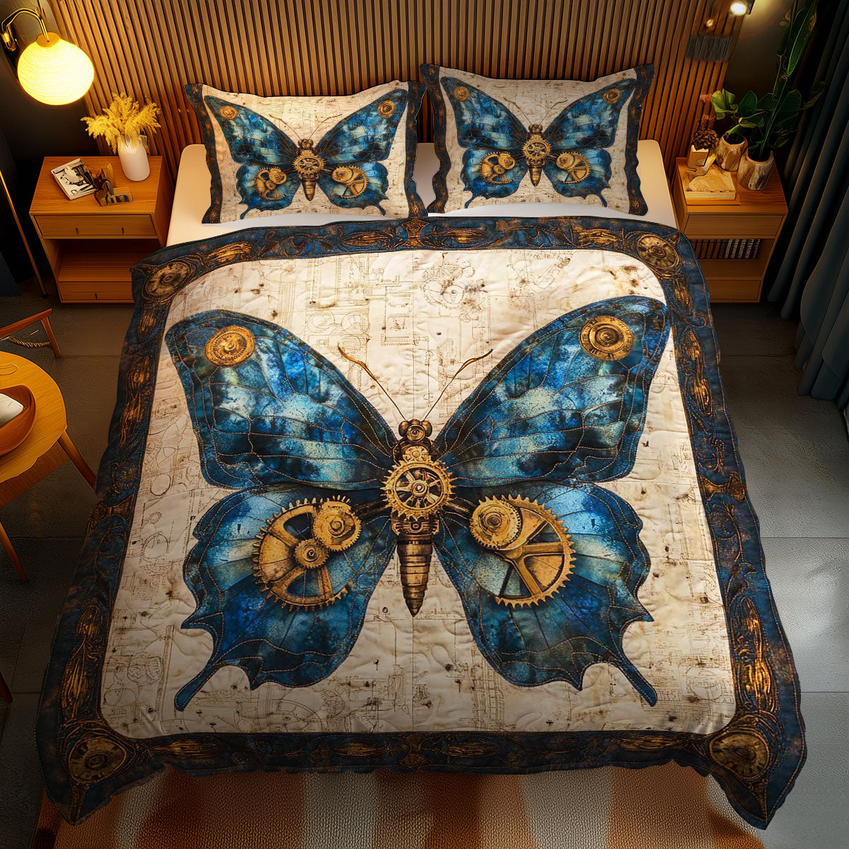 Mystic Steampunk Butterfly WN0402086CL Duvet Cover Set