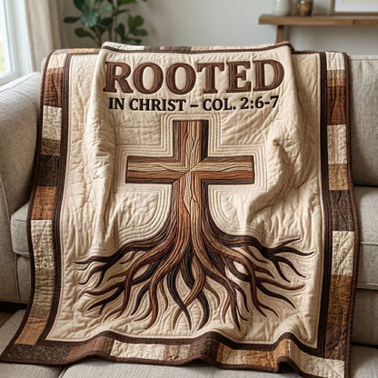 Rooted In Christ Cross Roots WN2804016CL Quilt