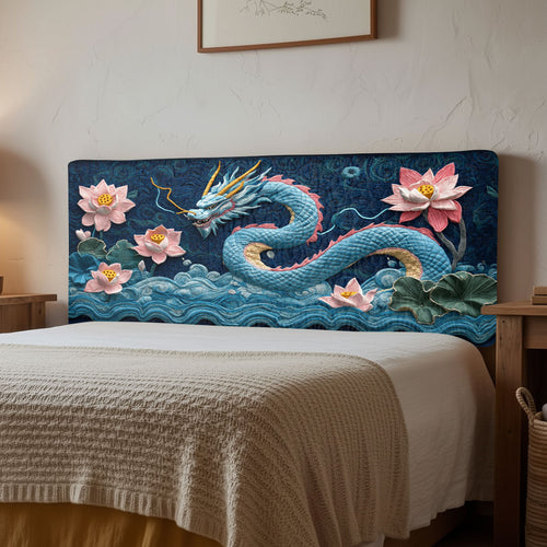 Mystic Asian Dragon CW1512022CL Quilted Headboard Slipcover
