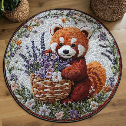 Red Panda Garden WN2905055CL Quilted Round Mat