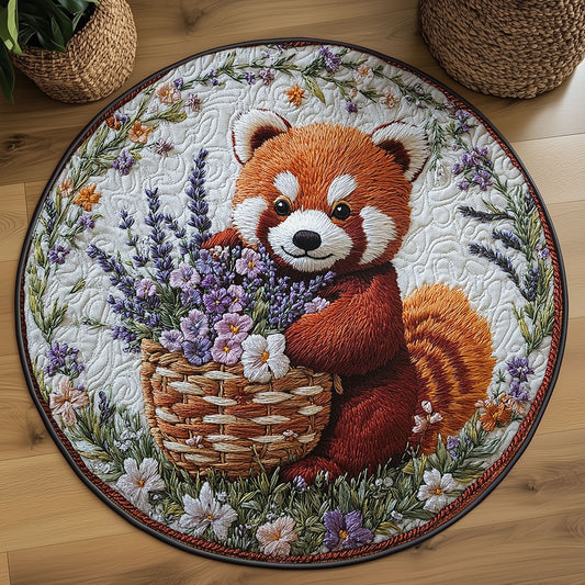 Red Panda Garden WN2905055CL Quilted Round Mat
