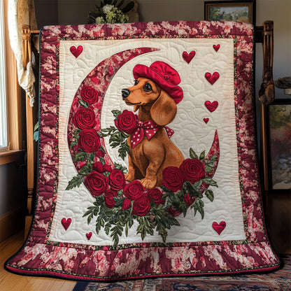 Scarlet Moon Dachshund WN0201010CL Quilt