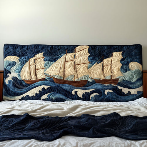 Seafarer’s Dream KL0801023CL Quilted Headboard Slipcover