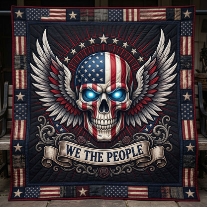 American Freedom Skull Wings WN1304005CL Quilt