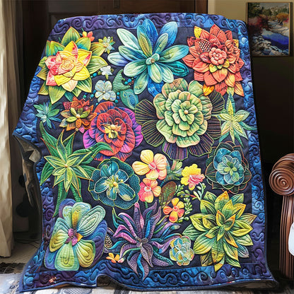 Gardenia Succulent WP2502008CL Quilt