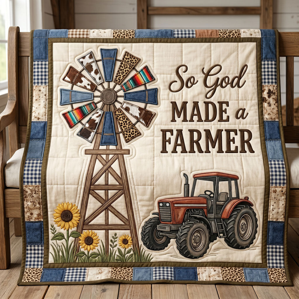 Rustic Farmer Blessing WN2304015CL Quilt