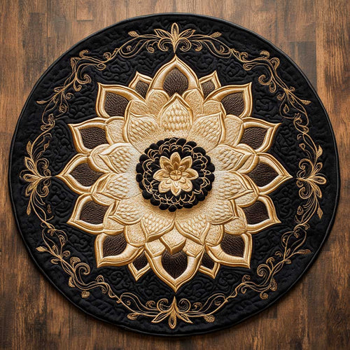 Shadow Flower WN2904100CL Quilted Round Mat