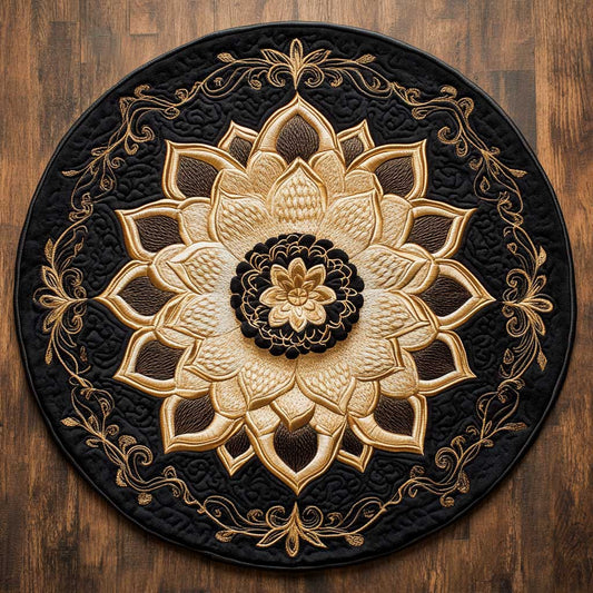 Shadow Flower WN2904100CL Quilted Round Mat