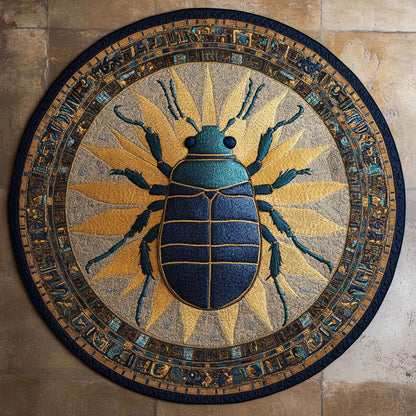 Scarab Ancient WN0506060CL Quilted Round Mat