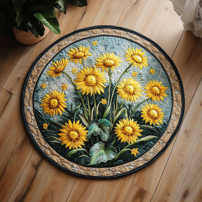 Dandelion Bloom WN2904069CL Quilted Round Mat