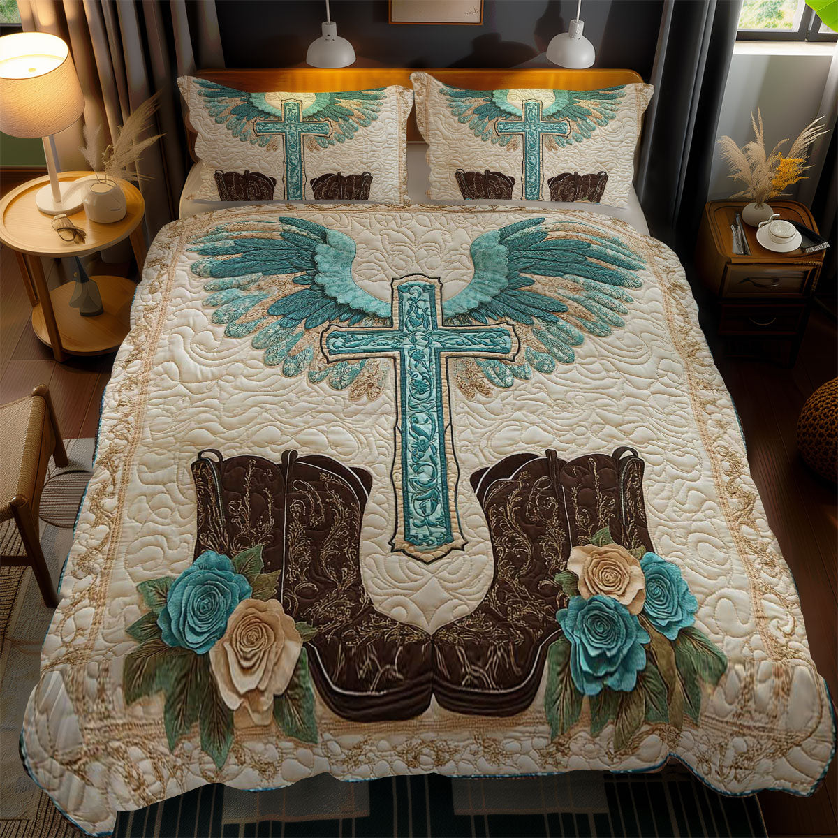 Heavenly Cross WN2301068CL Duvet Cover Set