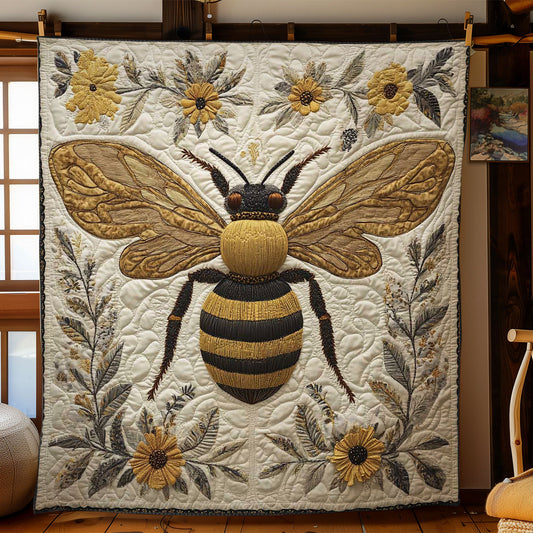 Bee And Wildflowers WN1203021CL Quilt