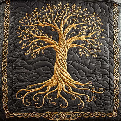 Golden Tree Of Life WP1202020CL Quilt