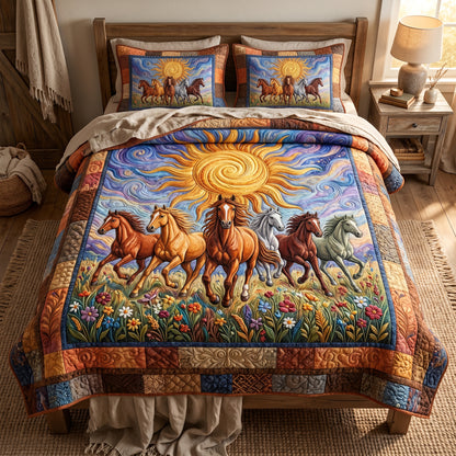 Running Horses XR2005021CL Duvet Cover Set