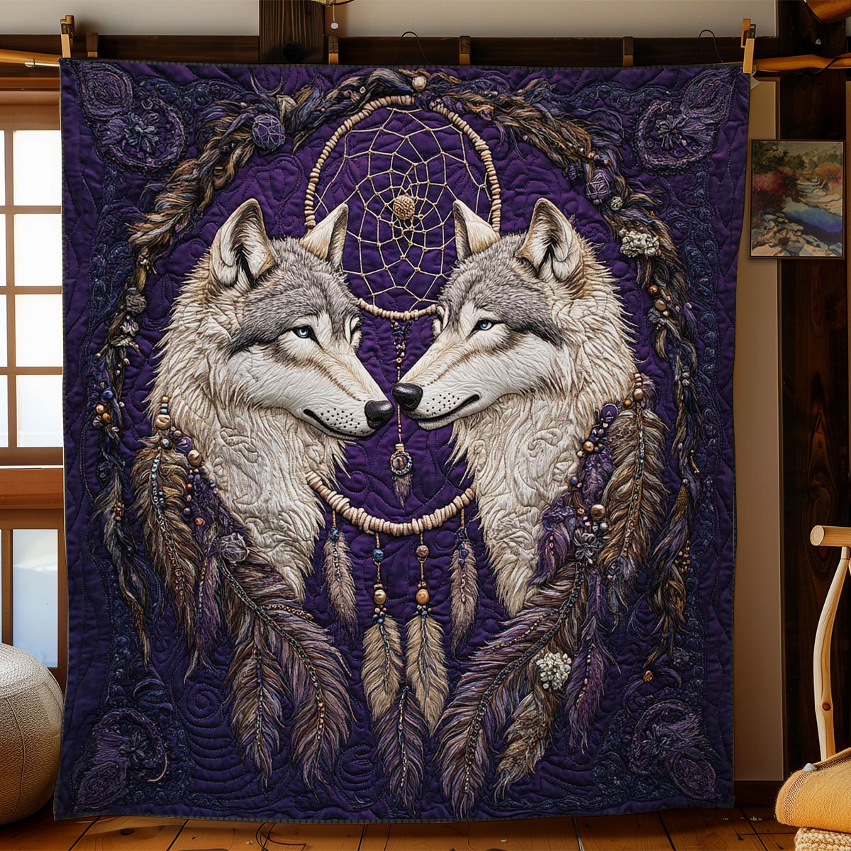 Mystic Wolf Spirit WN1703075CL Quilt