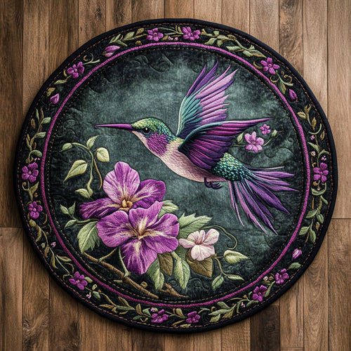 Hummingbird Bloomtrail WN1706045CL Quilted Round Mat