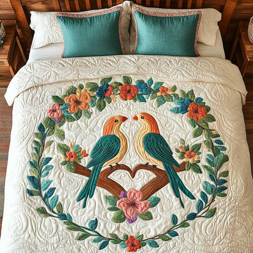 Couple Lovebird Parrot WP1401017CL Duvet Cover Set