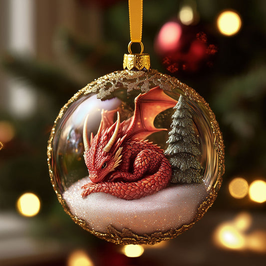 Baby Dragon Snow Globe LT2010001CL Christmas Ornament
